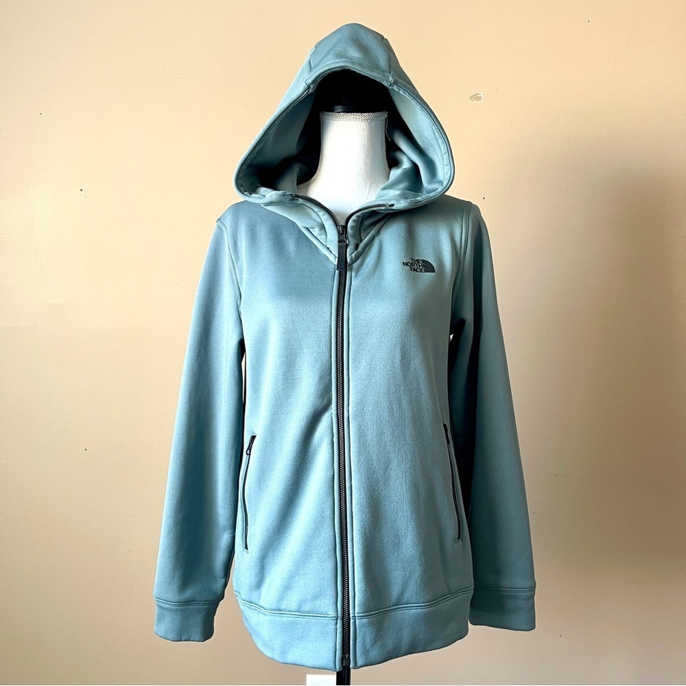 THE NORTH FACE | Teal Full Zip Fleece Lined Hooded Jacket Sz M
